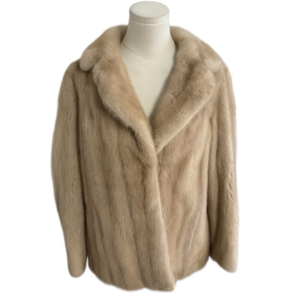 VINTAGE Fur Coat STUNNING Luxurious 3/4 Soft Size M Cocktail Party Winter Warm